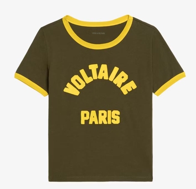 Camiseta Zadig Alys verde lima